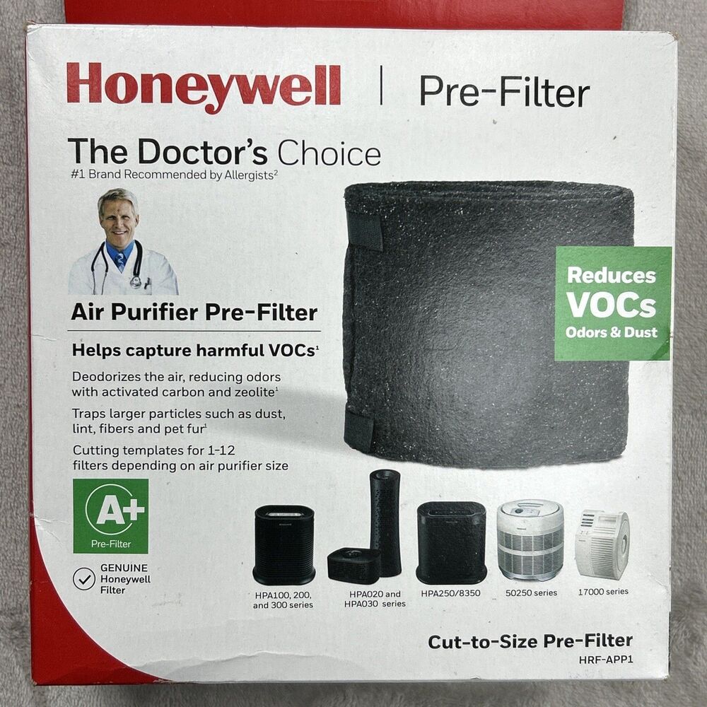 Honeywell HRF-APP1 Pre Filter A+ Household Odor & Gas Reducing Universal